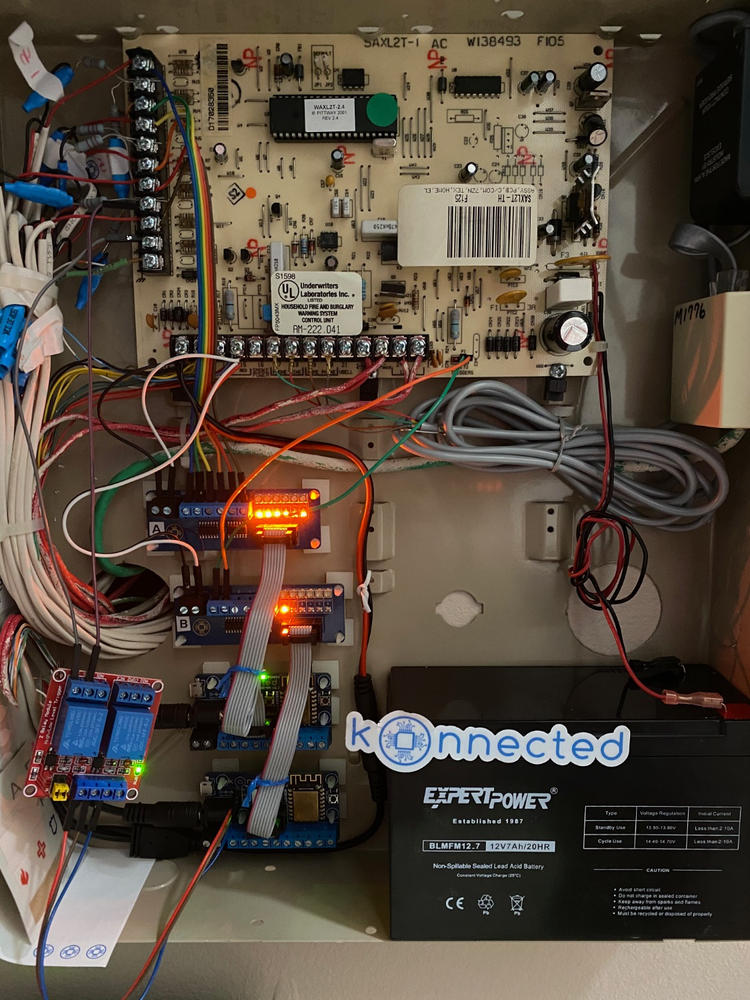 Konnected Alarm Panel Interface Kit - Customer Photo From Antonio M.
