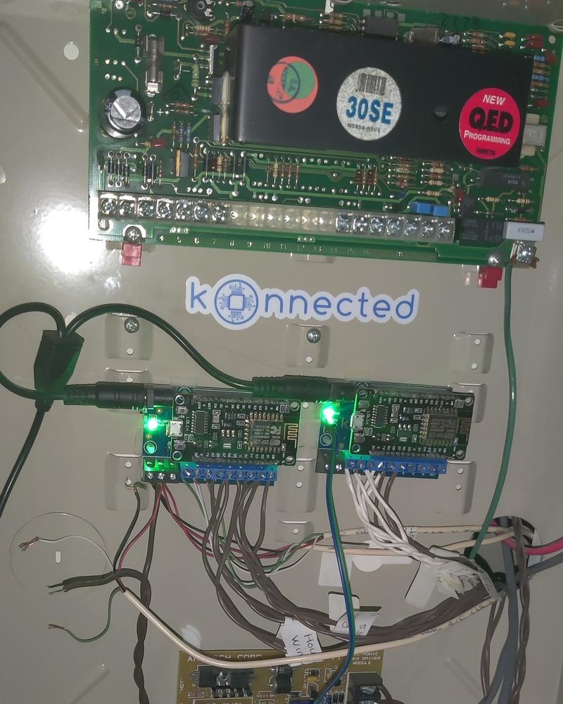 Konnected Alarm Panel Pro 12-Zone Conversion Kit - Customer Photo From Curtis