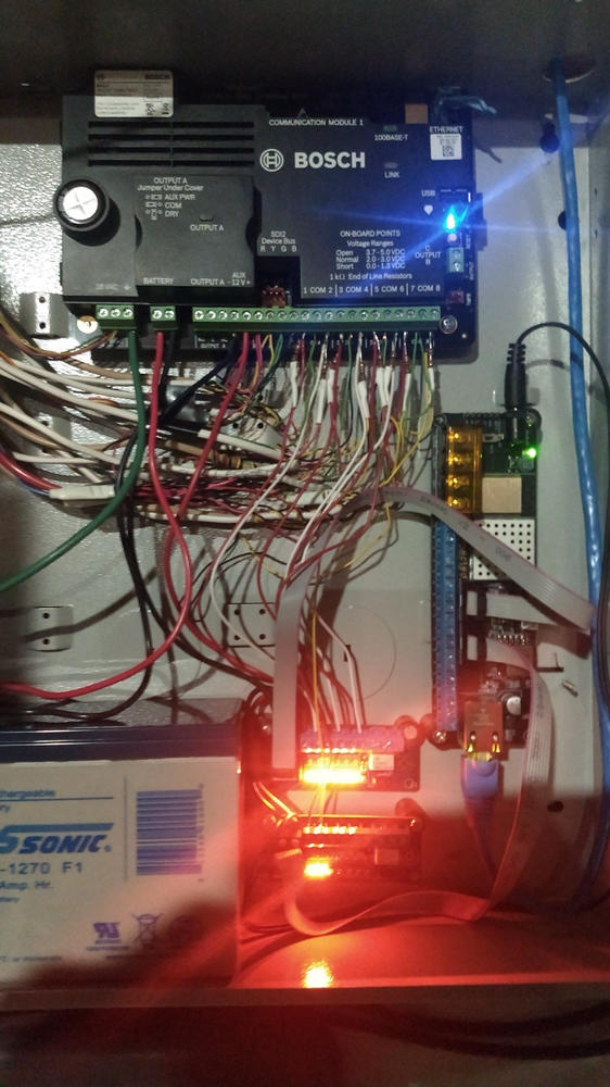 Konnected Alarm Panel Pro 12-Zone Conversion Kit - Customer Photo From David Lanning