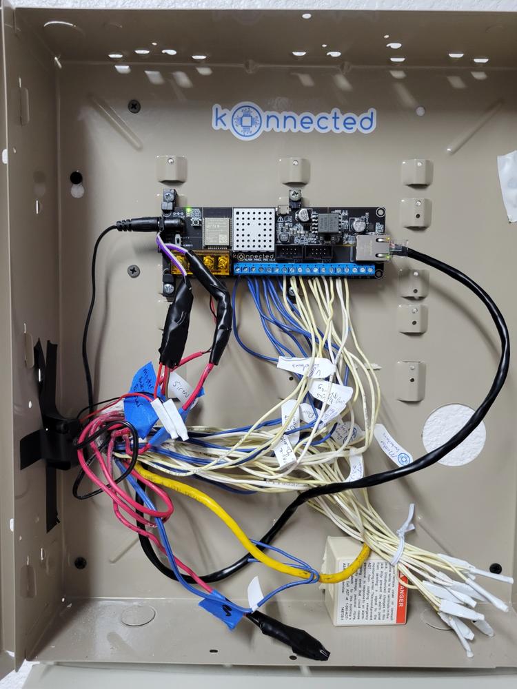 Konnected Alarm Panel Pro 12-Zone Conversion Kit - Customer Photo From Aaron P.