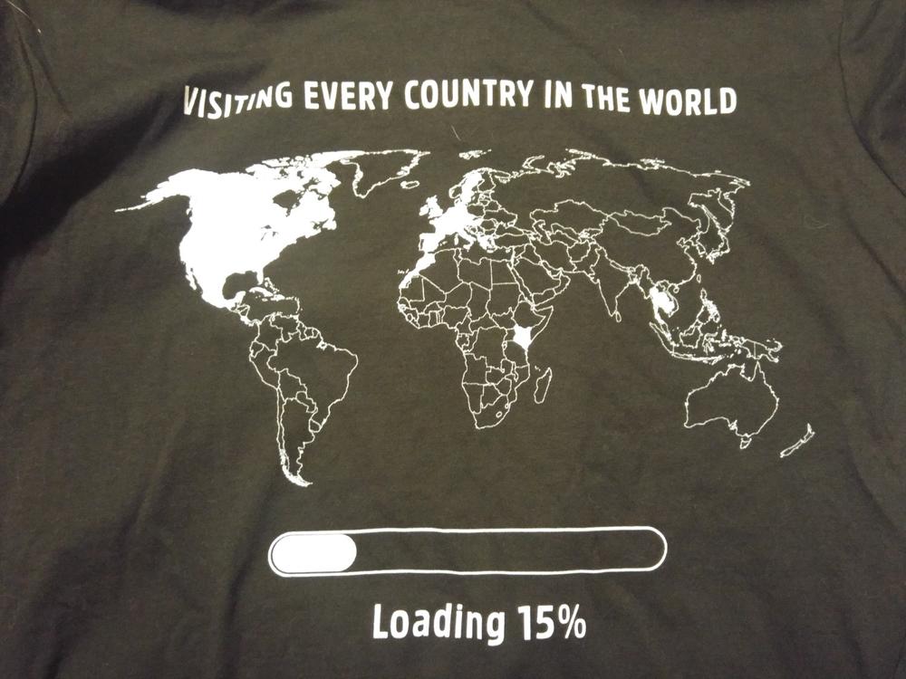 Visiting Every Country in the World Shirt - Customer Photo From Serina C.