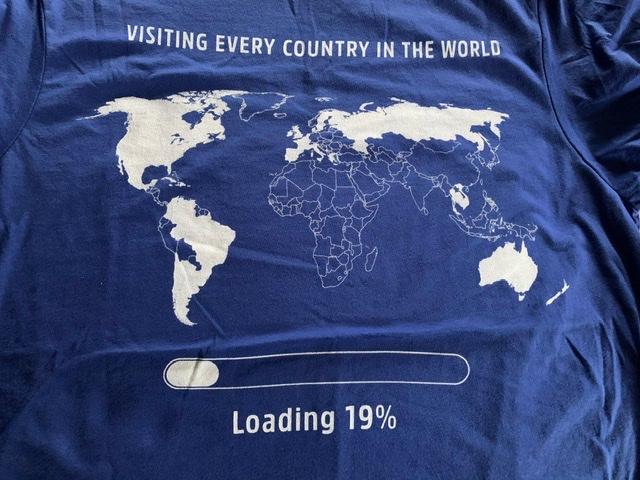 Visiting Every Country in the World Shirt - Customer Photo From Roger Pilon