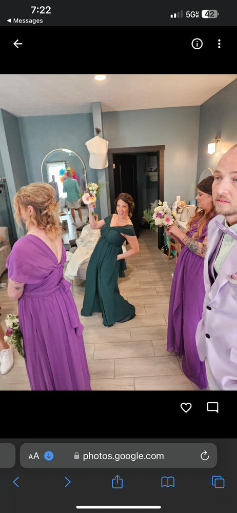 Grace Convertible Dress With Slit - Emerald - Customer Photo From Victoria Brittain