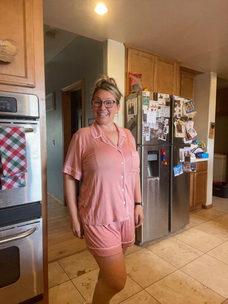 Jonny Pajama Set - Dusty Rose - Customer Photo From Mechel Petersen