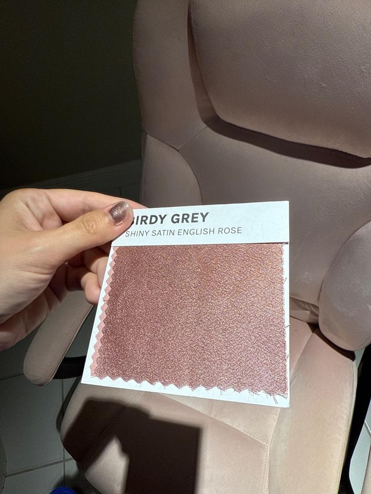 Swatch - Shiny Satin in English Rose - Customer Photo From Alison Carameros
