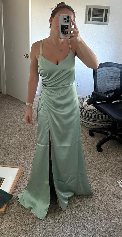 Catherine Twilight Satin Mermaid Bridesmaid Dress
