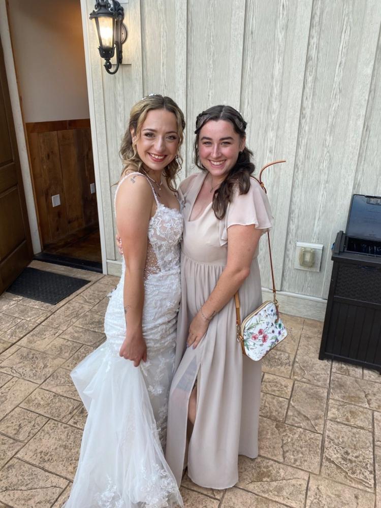 Hannah Empire Dress - Neutral Champagne - Customer Photo From alexandria wilkes