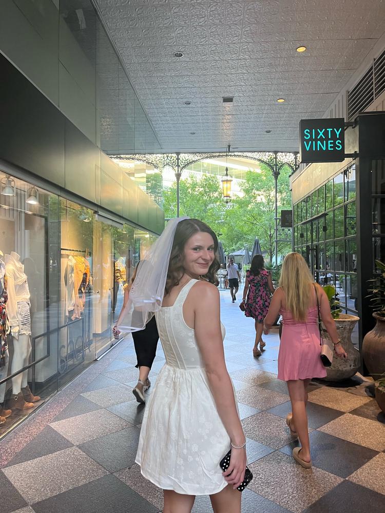 Piper Corset Mini Dress - White - Customer Photo From Isabella d.