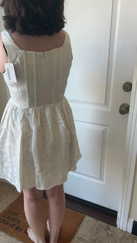 Piper Corset Mini Dress - White - Customer Photo From Anonymous
