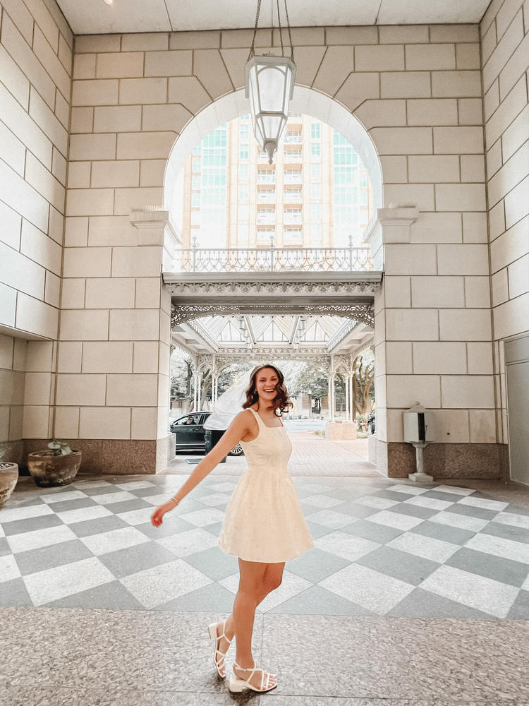 Piper Corset Mini Dress - White - Customer Photo From Isabella d.