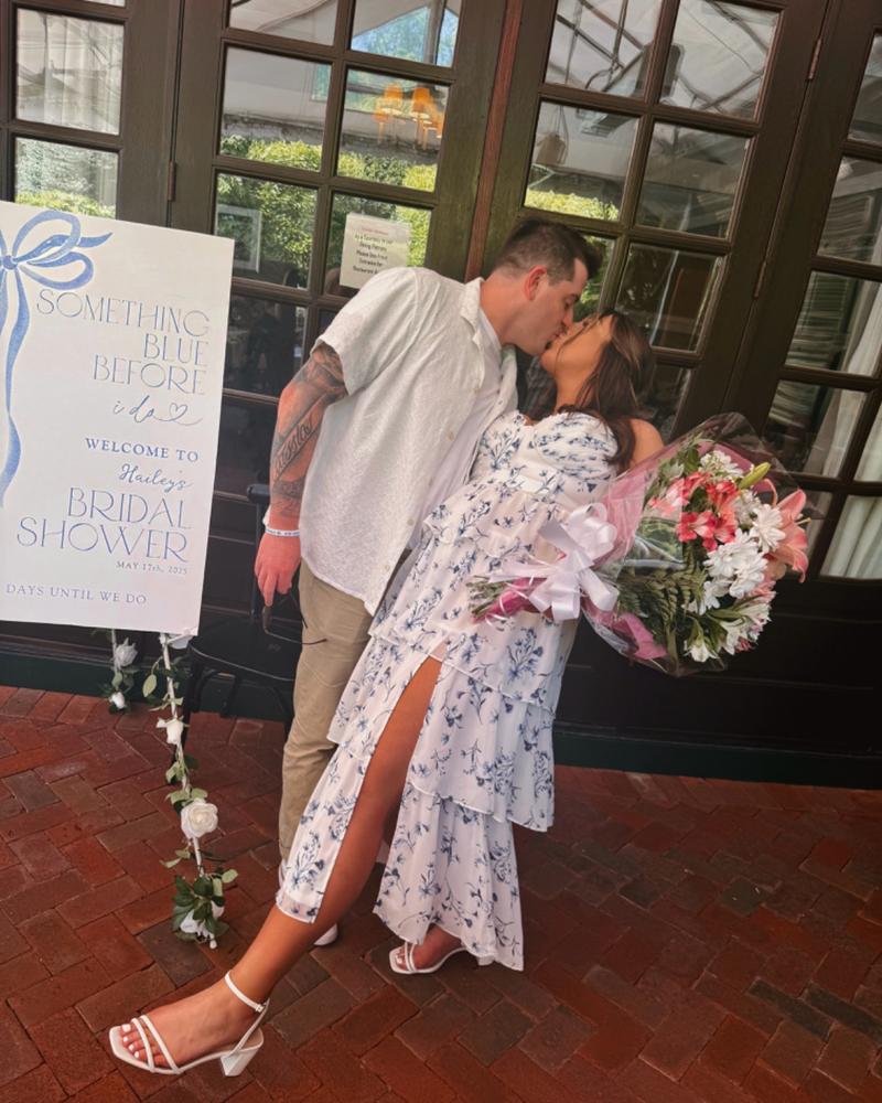 Lola Chiffon Dress - Blue Le Fleur - Customer Photo From Hailey Ottaka