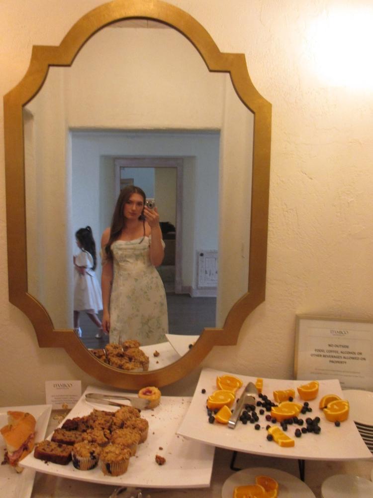 Mira Convertible Dress - Sage Spring Garden - Customer Photo From Samantha Kojonen