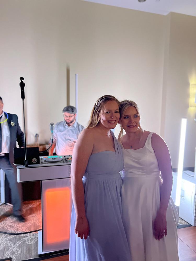 Grace Convertible Dress With Slit - Periwinkle Blue - Customer Photo From Brittany Abdelsalam