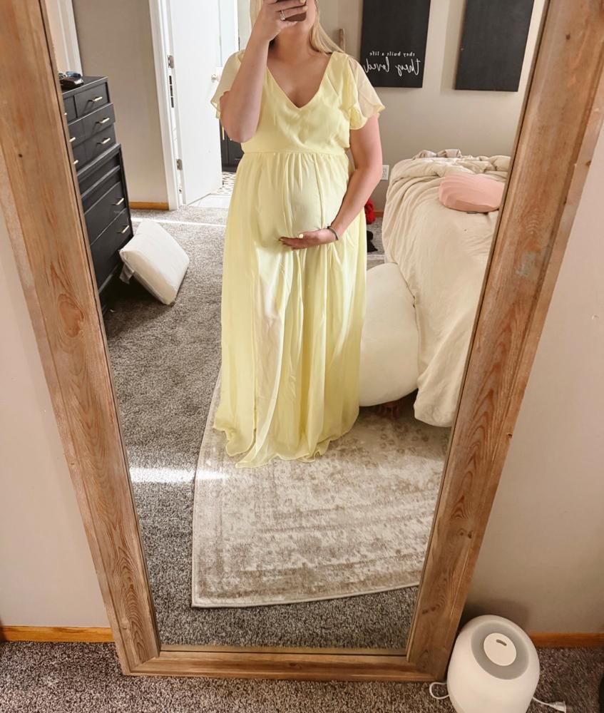 Hannah Empire Dress - Lemon Sorbet - Customer Photo From Kara Darnell
