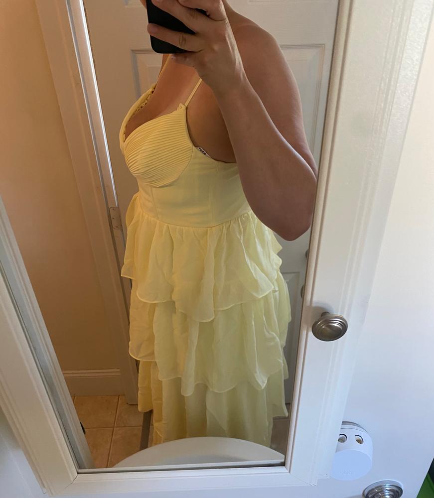 Lola Chiffon Dress - Lemon Sorbet - Customer Photo From Justice 