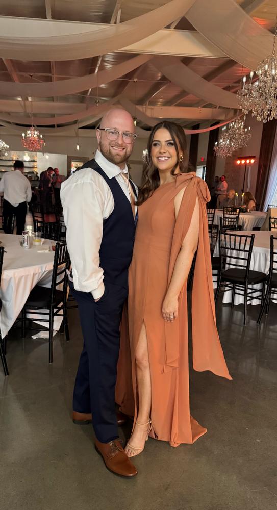 Melissa Chiffon Dress - Terracotta - Customer Photo From Madi