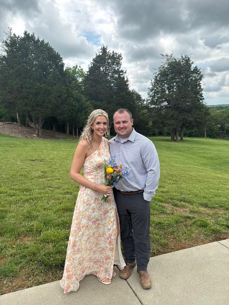 Melissa Chiffon Dress - Pressed Floral - Customer Photo From Sam Brewster