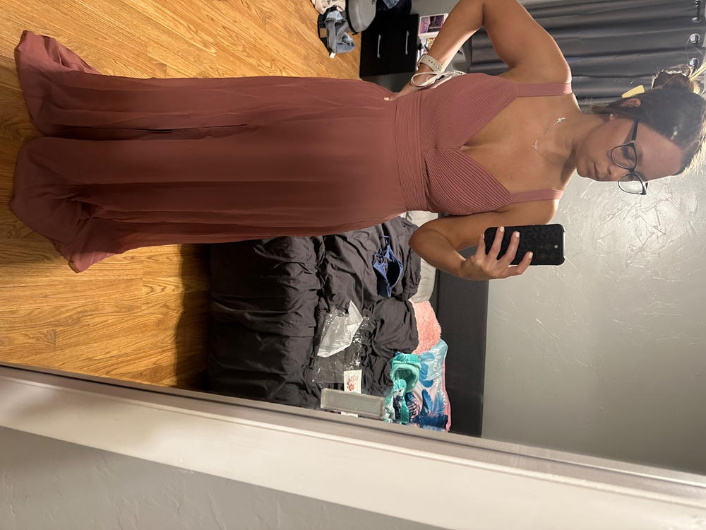 Deborah Chiffon Dress - Mulberry - Customer Photo From Tessa Tucker