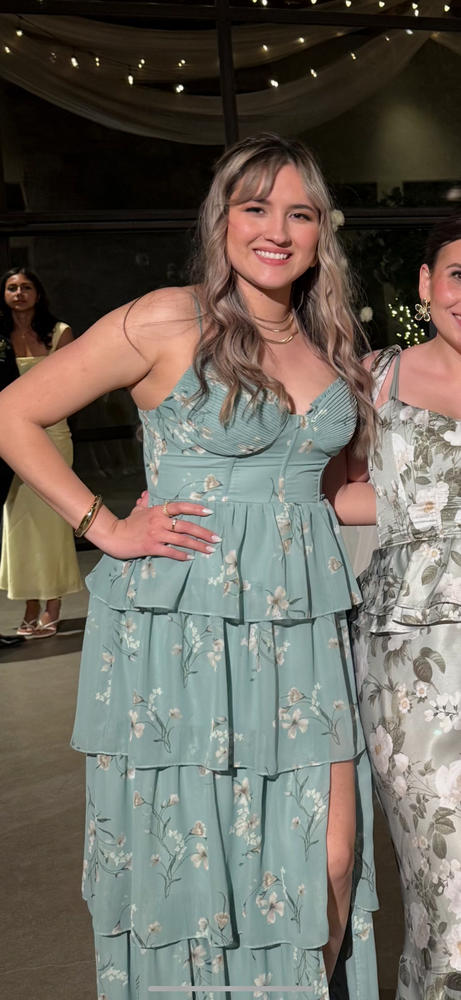 Lola Chiffon Dress - Sage Le Fleur - Customer Photo From Angie Mendivil