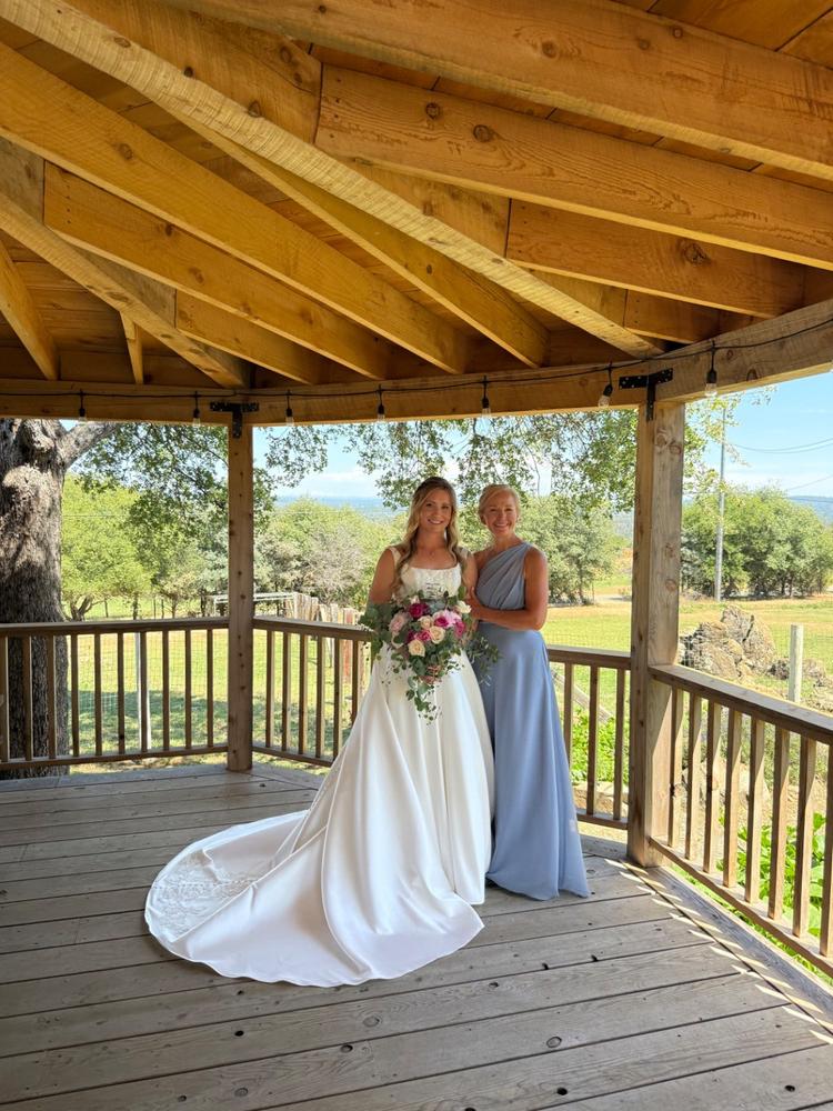 Kira Dress - Dusty Blue - Customer Photo From Autumn Yoder