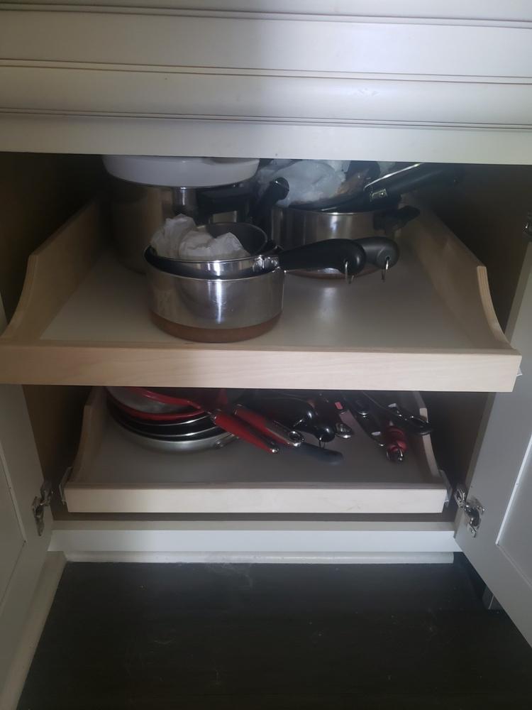 Replacement Kitchen Cabinet Shelving - Customer Photo From Shana Duncan