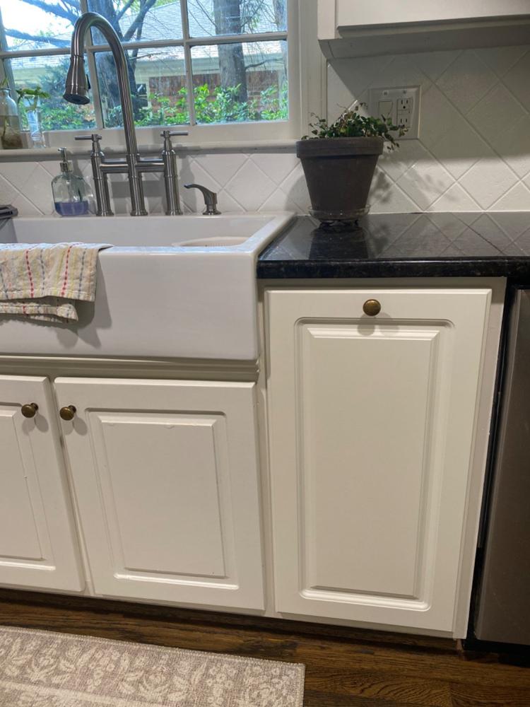 Naples Thermofoil Raised Square Custom Cabinet Doors - Customer Photo From Dessie S.