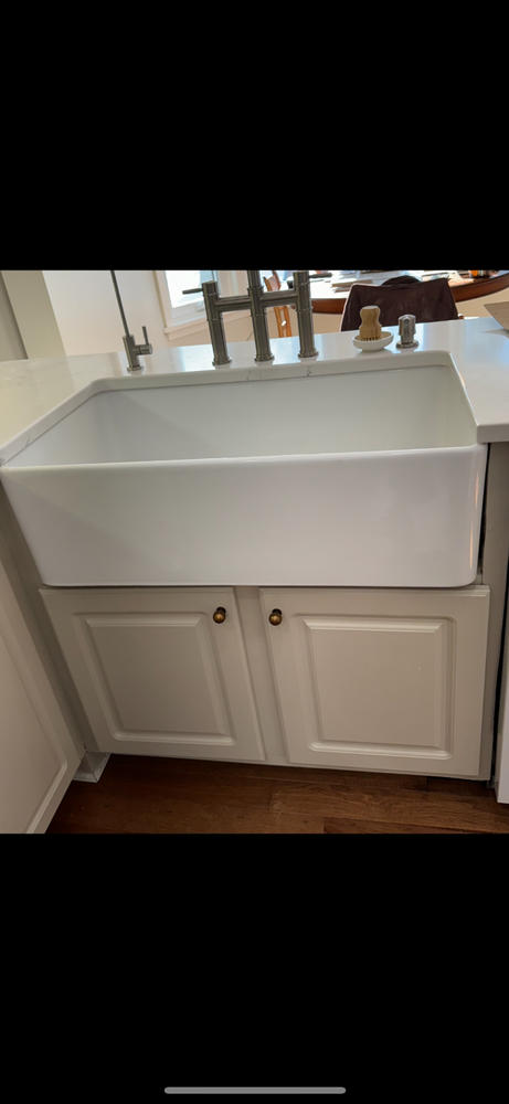 Naples Thermofoil Raised Square Custom Cabinet Doors - Customer Photo From Jennifer A.