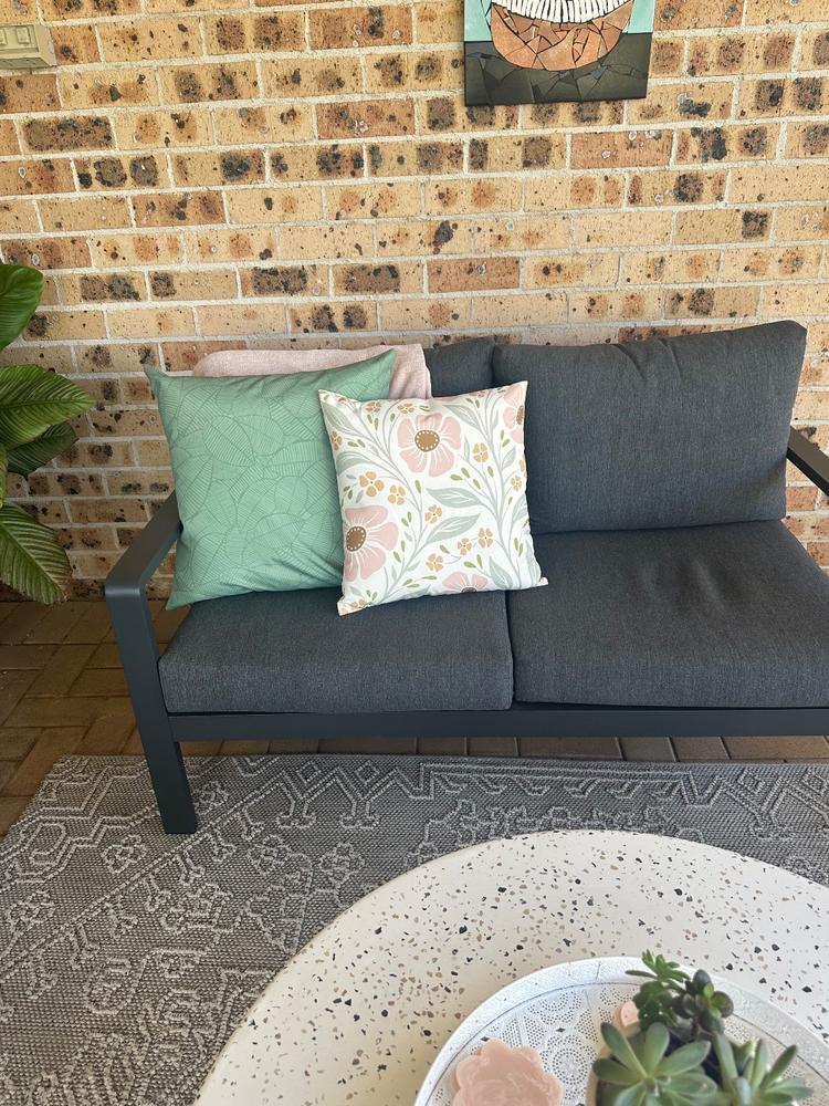 Sagewood Waterproof Palm Green Outdoor Cushion Cover - Large - Customer Photo From Robyn Chidgey