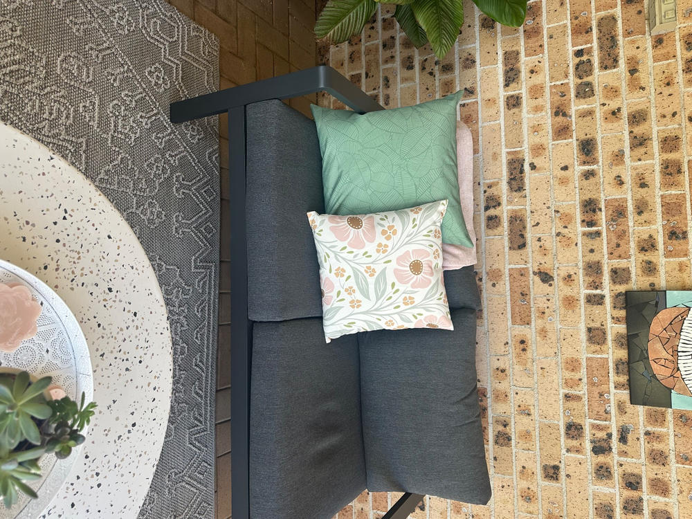 Sagewood Waterproof Palm Green Outdoor Cushion Cover - Large - Customer Photo From Robyn Chidgey