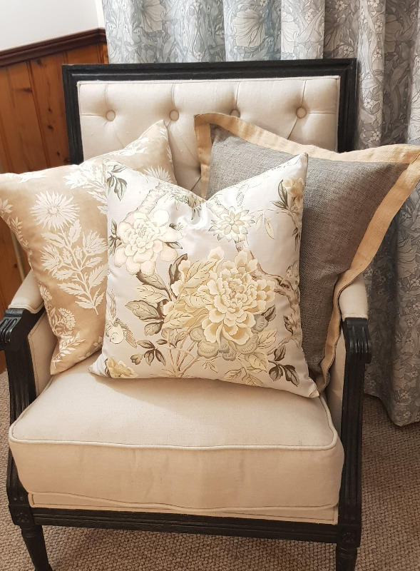 Faux Feather 45x45 Cushion Insert - Customer Photo From Karen Martin