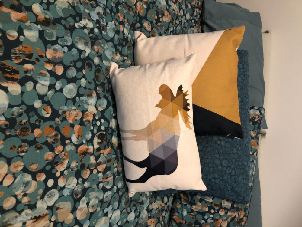 Asta Black and Gold Cushion Cover - 45cm x 45cm - Customer Photo From Heidi Michael
