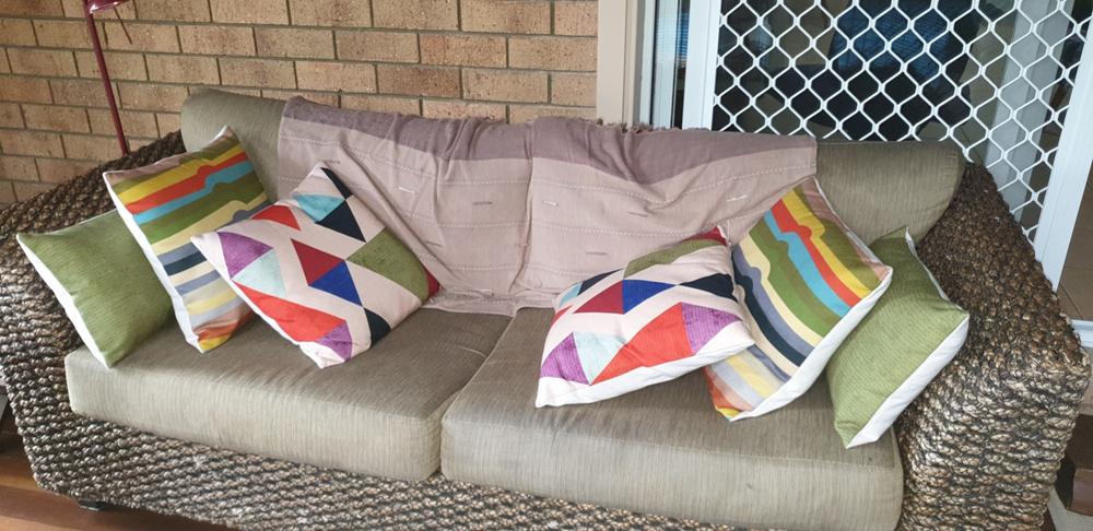 Phoenix 4 Cushion Cover Collection - Customer Photo From Barbara Brooks