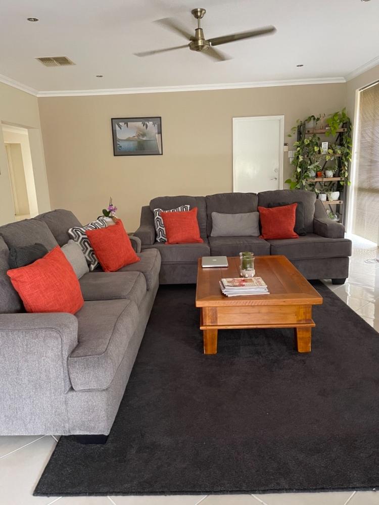 Arlington Burnt Orange Cushion Cover - 45cm x 45cm - Customer Photo From Pauline Helarai