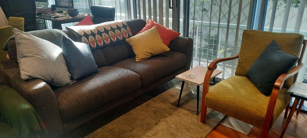 Arlington Blue Cushion Cover - Large - Customer Photo From AMANDA LOUISE MCEWEN