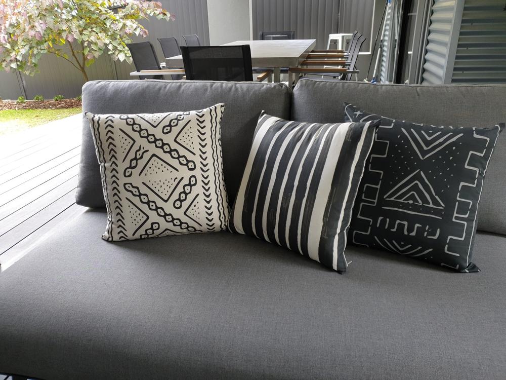 Tribal Expression 4 Outdoor Cushion Cover Collection - Customer Photo From Wendy Bolton