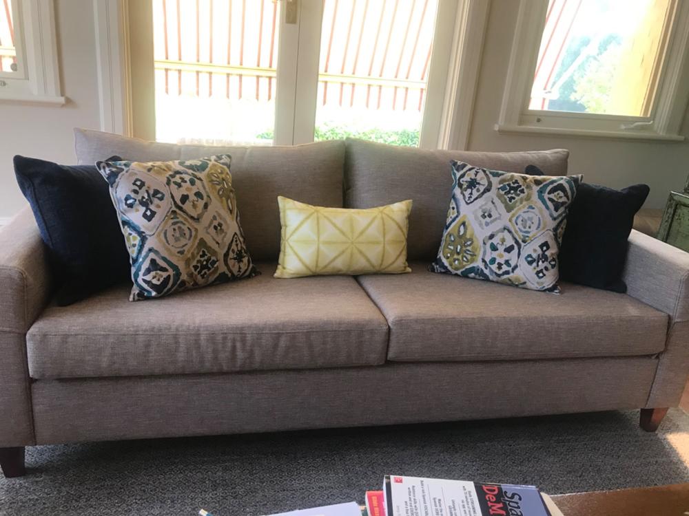 Ikat Impressions Cushion Cover - 45cm x 45cm - Customer Photo From Robyn Faine