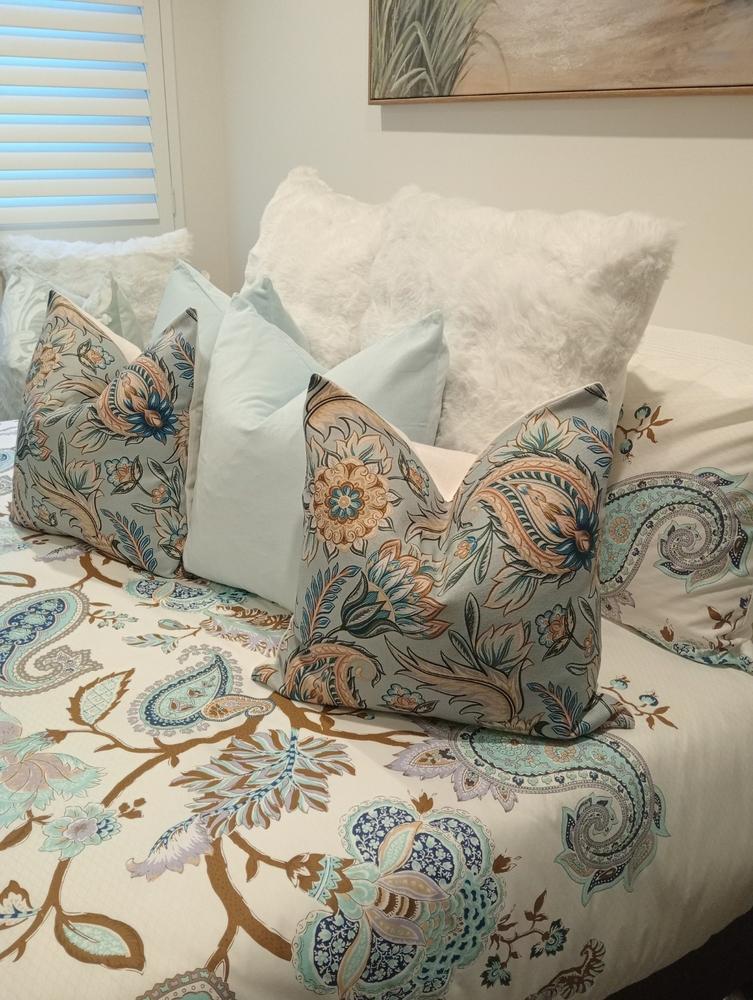 Bloom Paisley Cushion Cover - 45cm x 45cm - Customer Photo From Anne McConnell