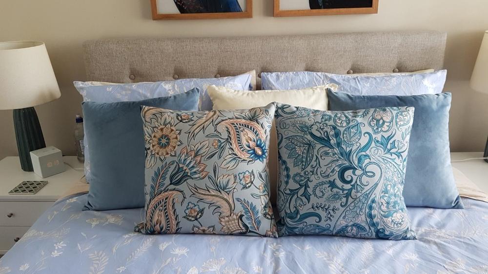 Bloom Paisley Cushion Cover - 45cm x 45cm - Customer Photo From Vicki Vountoulas