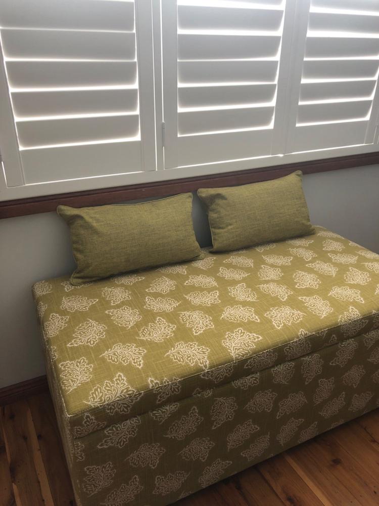 Arlington Olive Cushion Cover - 30cm x 50cm - Customer Photo From Dianne Wotherspoon