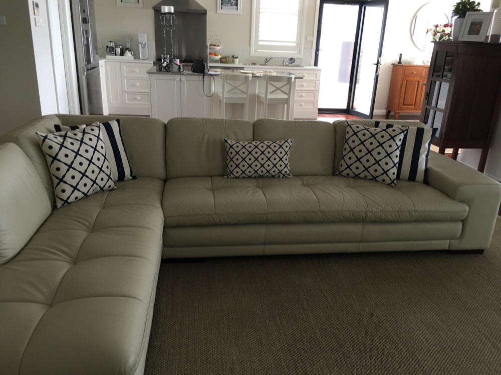 Hamptons Stripe 4 Cushion Cover Collection - Customer Photo From Suzannah Bolsius