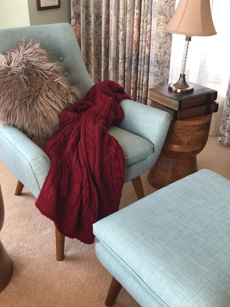 Light Mink Fur Cushion Cover - 45cm x 45cm - Customer Photo From Caterina Cannizzaro
