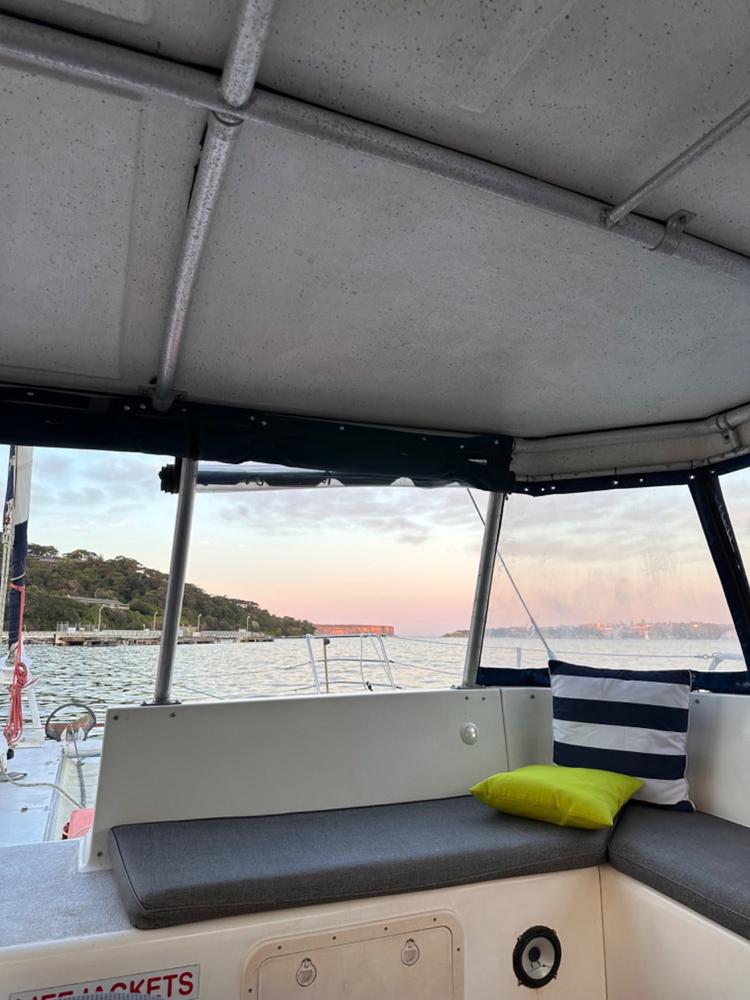 Byron Waterproof Green Outdoor Cushion Cover - 45cm x 45cm - Customer Photo From Sarah Sandilant