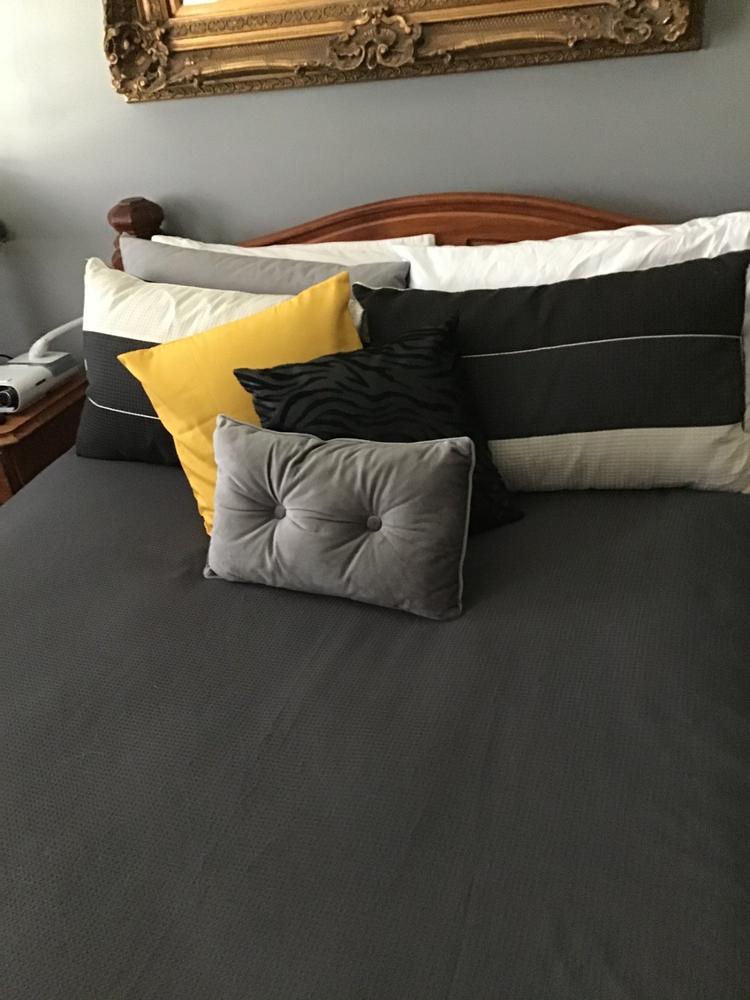 Byron Waterproof Yellow Outdoor Cushion Cover - 45cm x 45cm - - Customer Photo From Steven West