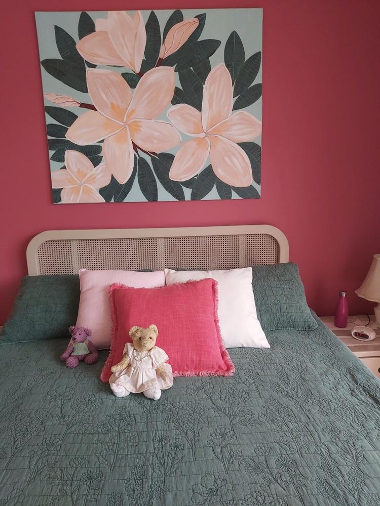 Pink Linen Cushion Cover - 50cm x 50cm - Customer Photo From DENISE CAVANAGH