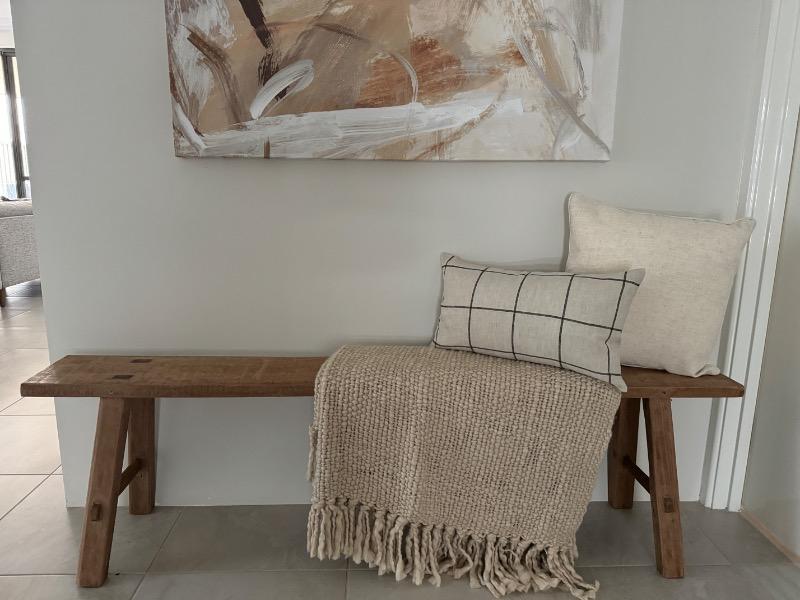Emma Linen Check Cushion Cover - Rectangle - Customer Photo From Kelvin Mahuka