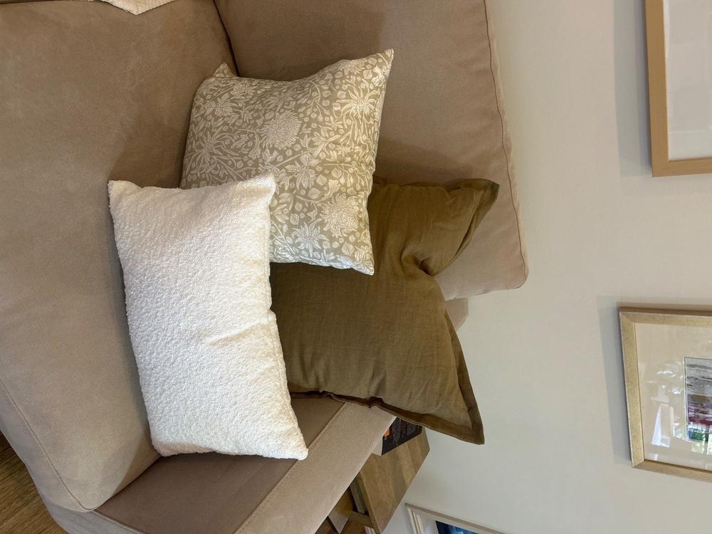 Fawn Linen Cushion Cover - Large - Customer Photo From Elizabeth Haines