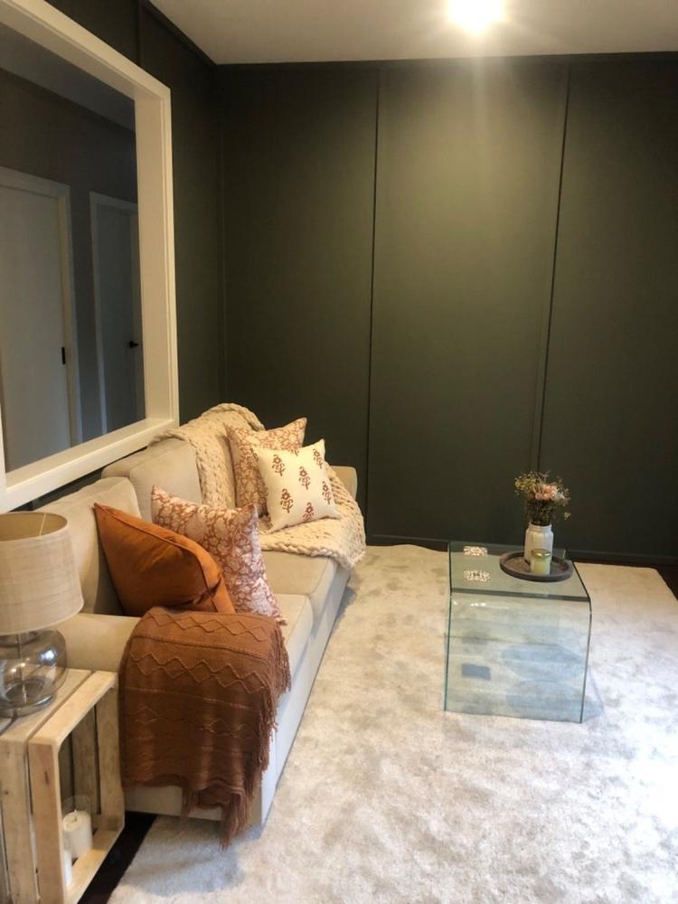 Anna Linen Terracotta Floral Cushion Cover - Large - Customer Photo From Loretta Murphy