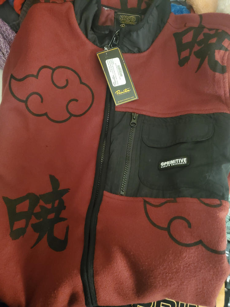 Primitive x Naruto Puffer Jacket Black - Billion Creation