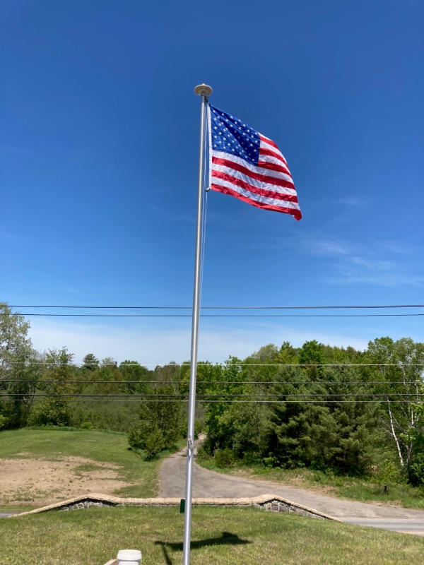 Professional Grade Aluminum Flagpole - Customer Photo From Town of Corinth