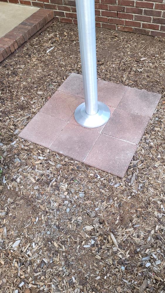 Professional Solar Disk Flag Light - Customer Photo From Phil Byrd